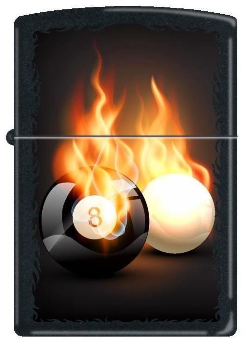 Brichetă Zippo Vector Burning Pool 8 Ball 3734