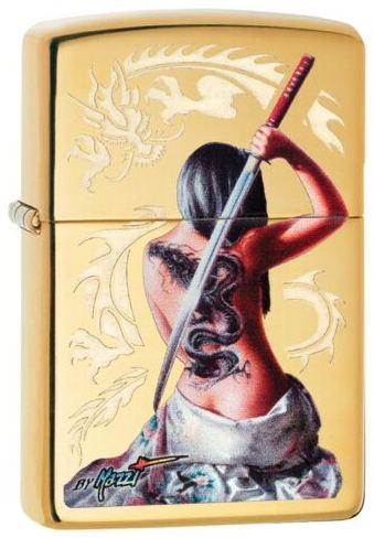 Brichetă Zippo Mazzi Dragon Girl Sword 29668