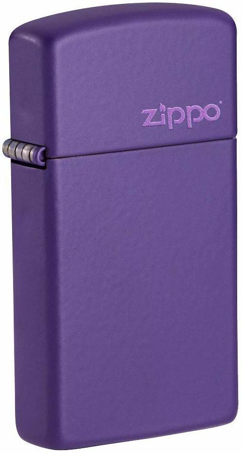 Brichetă Zippo Slim Purple Matte Logo 1637ZL