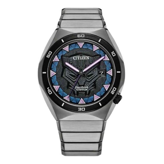 Ceas Citizen AW1668-50W Eco-Drive Marvel Black Panther Super Titanium