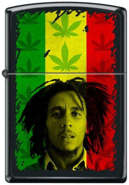 Brichetă Zippo Bob Marley Cannabis Leaf 7304