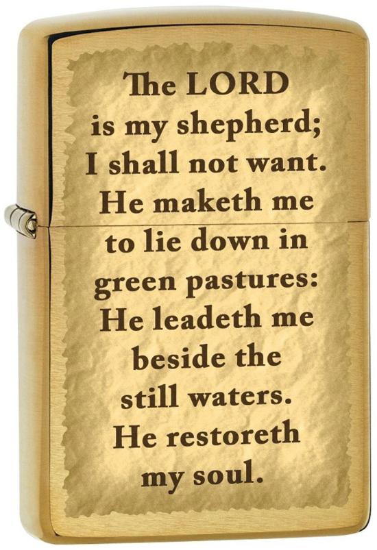 Brichetă Zippo The Lord is my Shepherd 1545