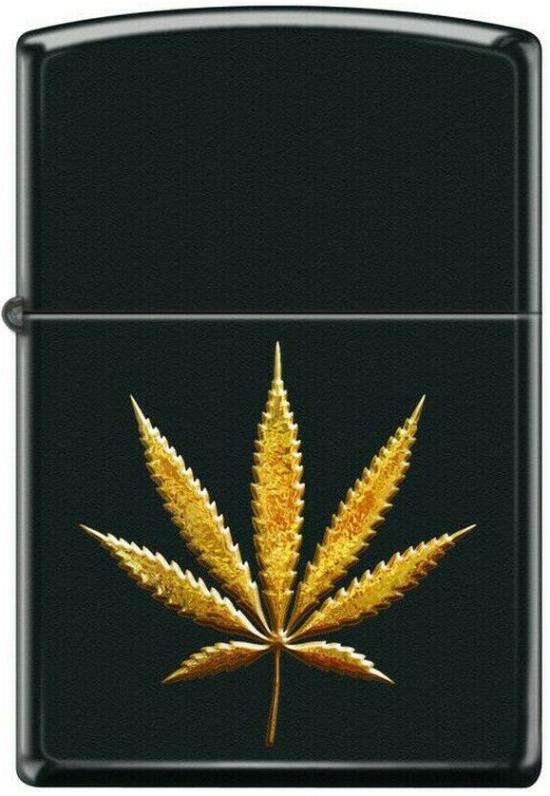 Brichetă Zippo Gold Cannabis Leaf 8471