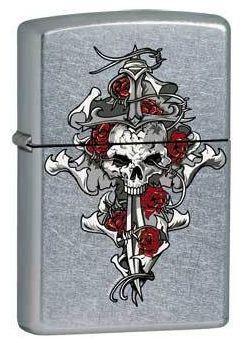 Brichetă Zippo Skull - Rose - Dagger 0412