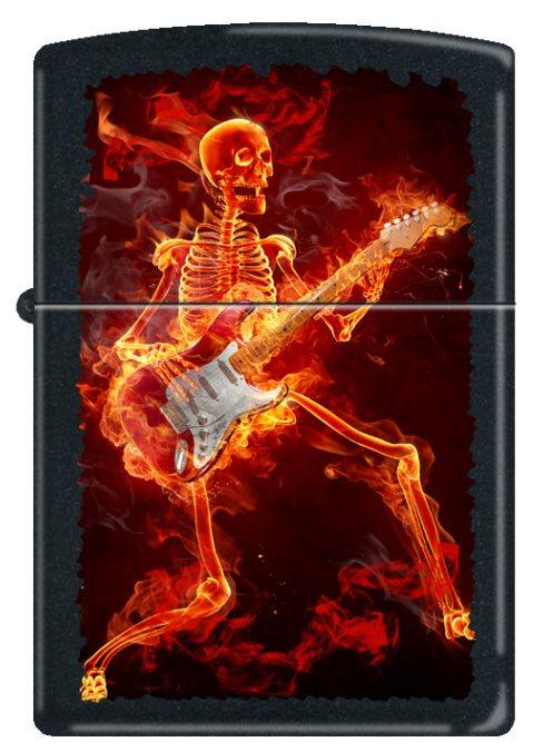 Brichetă Zippo Skeleton Playing Guitar 5565
