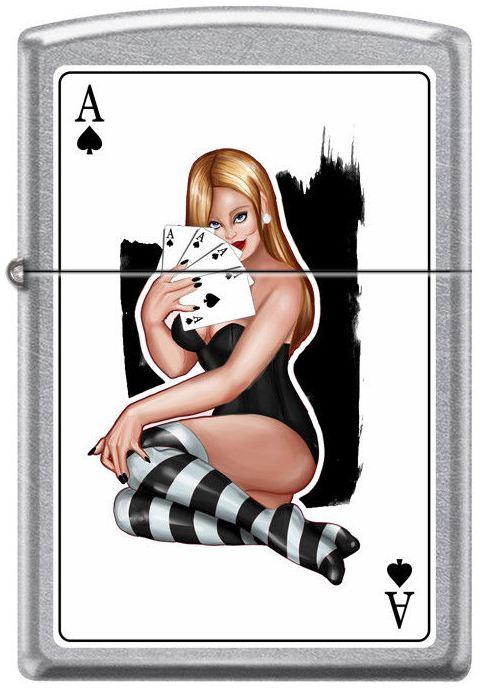 Brichetă Zippo Girl With Ace Card 7948