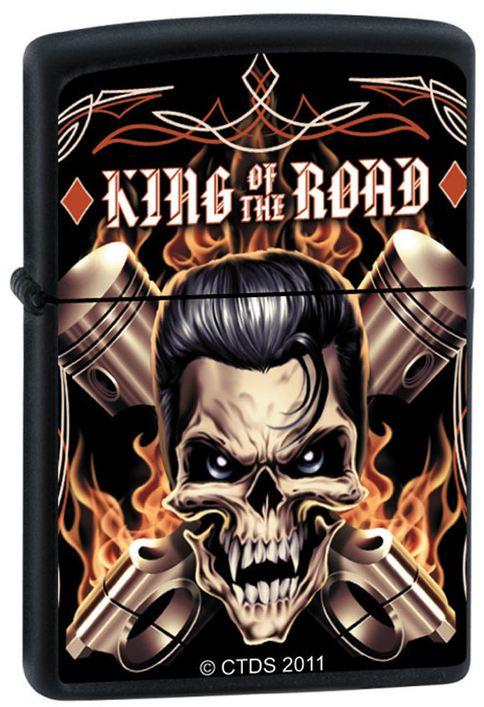 Brichetă Zippo Trevco King of The Road Skull 7482