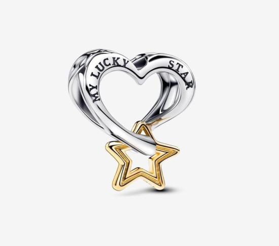 Şirag de mărgele Pandora Lucky Star & Heart 763513C00