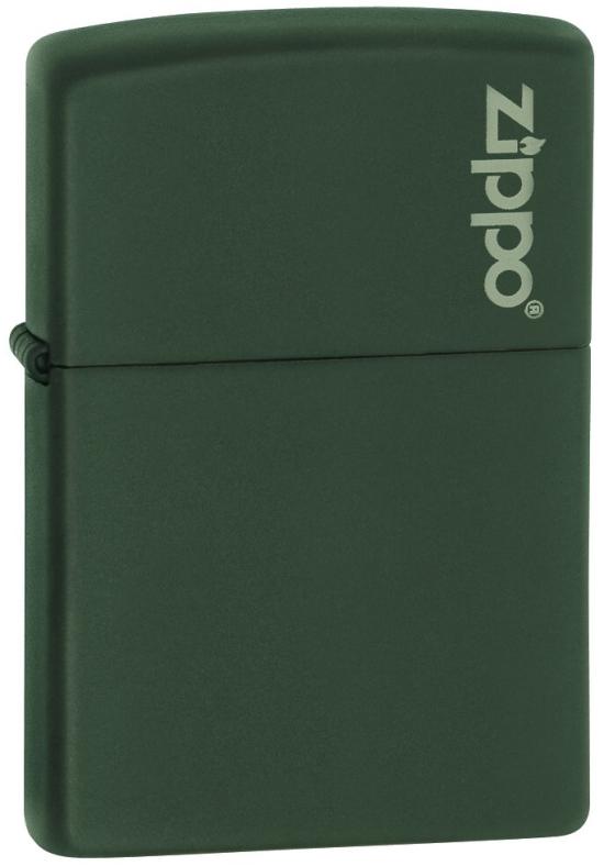 Brichetă Zippo Green Matte Logo Zippo 221ZL