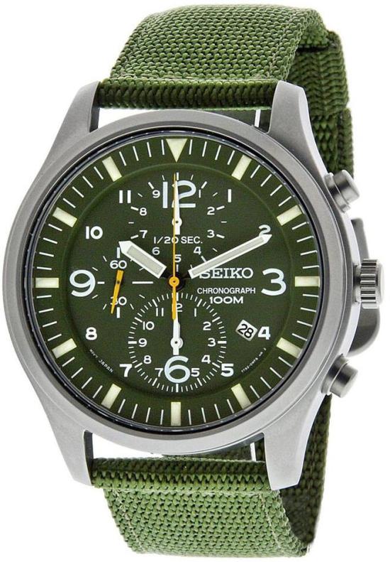 Ceas Seiko Chronograph SNDA27P1 Military