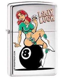 Brichetă Zippo Lady Luck Eight Ball 9196