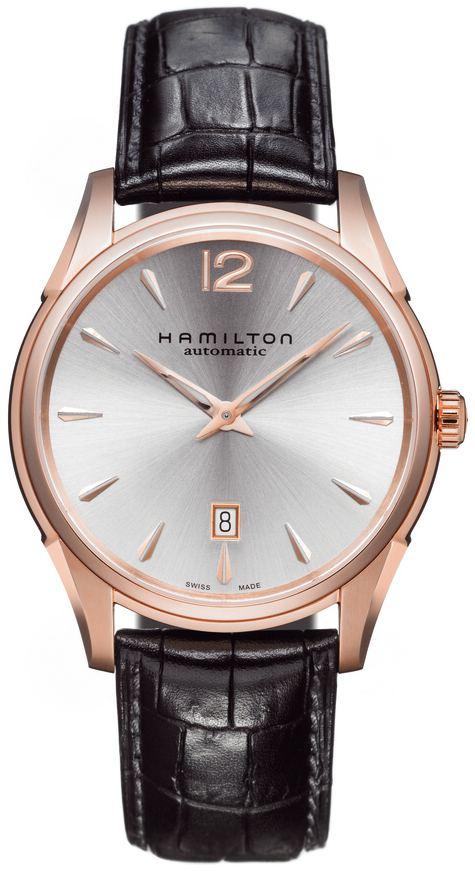 Ceas Hamilton JazzMaster Slim 43mm Pink Gold H38645755