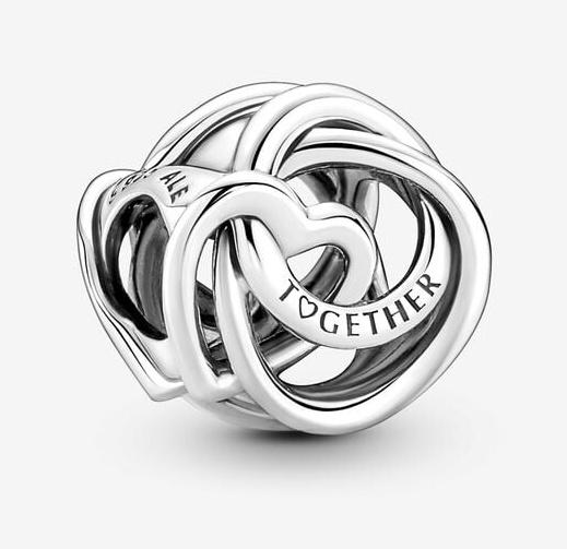 Şirag de mărgele Pandora Family Always Encircled Heart 791507C00