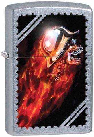 Brichetă Zippo Chrome skull 29067