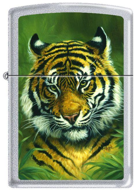 Brichetă Zippo Linda Picken - Tiger Head 0795