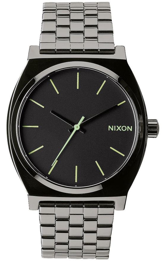 Ceas Nixon Time Teller Polished Gunmetal Lum A045 1885