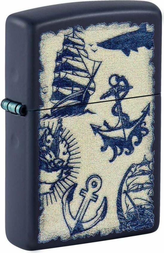 Brichetă Zippo Nautical Anchor and Ship Design 49774
