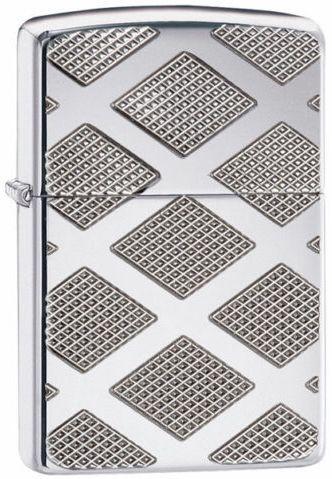 Brichetă Zippo Carved Chrome Diamonds 22893