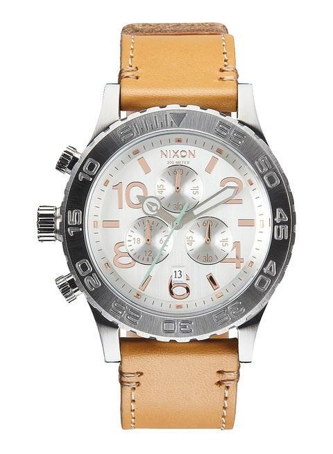 Ceas Nixon 42-20 Chrono Leather Natural/Silver A424 1603